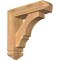 Ekena Millwork Balboa Arts and Crafts Smooth Bracket w/ Offset Brace, Western Red Cedar, 5 1/2"W x 20"D x 20"H BKT0604X20X20BOA03SWR - alternate 1